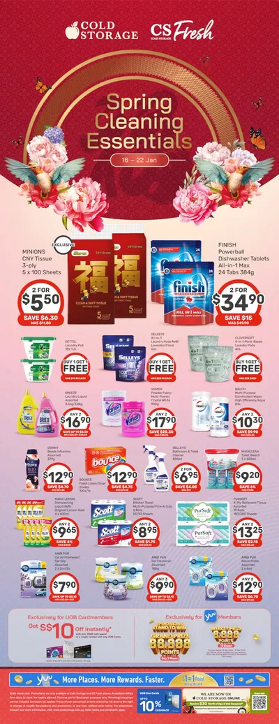 Cold Storage catalogue in Singapore | Spring Clean Ad | 16/01/2025 - 23/01/2025