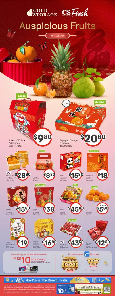 Cold Storage catalogue in Singapore | Mandarin & Prosperity Fruits Ad | 16/01/2025 - 23/01/2025