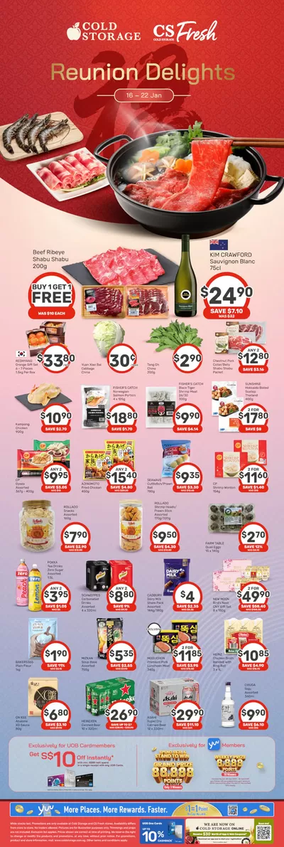 Cold Storage catalogue in Singapore | Reunion Ad | 16/01/2025 - 23/01/2025