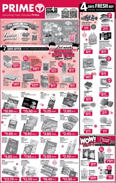 Prime Supermarket catalogue in Bukit Merah | Prime Supermarket Product offers Prime Supermarket | 17/01/2025 - 24/01/2025