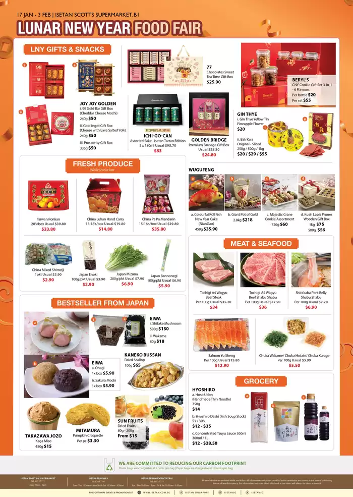 Isetan catalogue in Singapore | Current bargains and offers | 17/01/2025 - 24/01/2025