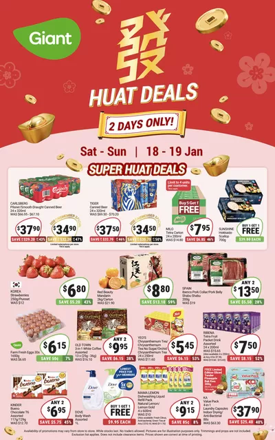 Giant catalogue in Singapore | Huat Deals | 18/01/2025 - 19/01/2025