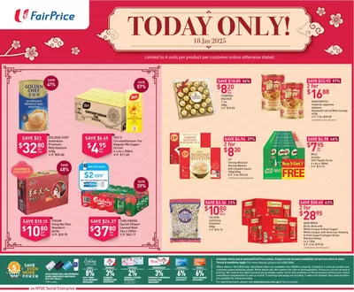 FairPrice catalogue in Singapore | FairPrice Chinese New Year 1-Day Specials {18 Jan 2025} | 18/01/2025 - 25/01/2025