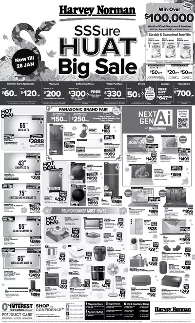 Harvey Norman catalogue | Straits Times 18 January SSSure Huat Big Sale | 18/01/2025 - 25/01/2025