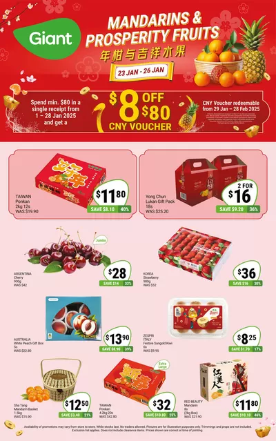 Giant catalogue in Singapore | Mandarins & Prosperity Fruits | 23/01/2025 - 26/01/2025