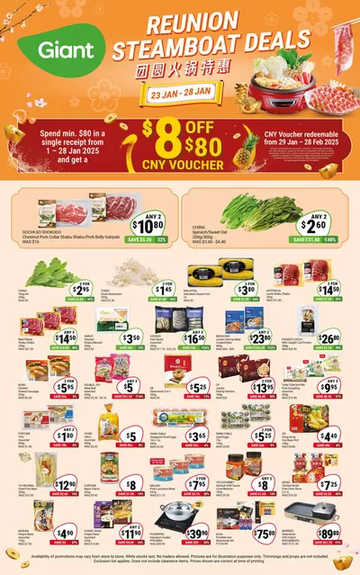 Giant catalogue in Singapore | Reunion Steamboat Deals | 23/01/2025 - 28/01/2025