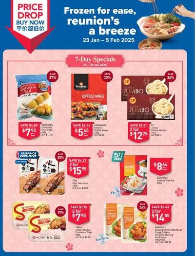 FairPrice catalogue in Singapore | Frozen For Ease, Reunion's A Breeze | 23/01/2025 - 05/02/2025