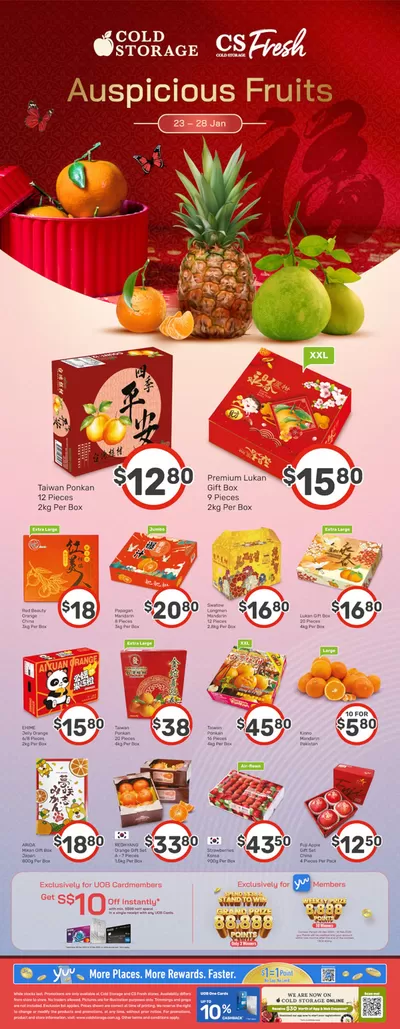 Cold Storage catalogue in Singapore | Mandarin & Prosperity Fruits Ad | 23/01/2025 - 06/02/2025