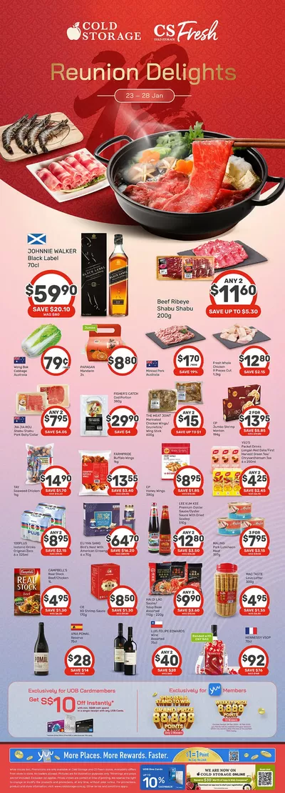 Cold Storage catalogue in Singapore | Reunion Ad | 23/01/2025 - 06/02/2025