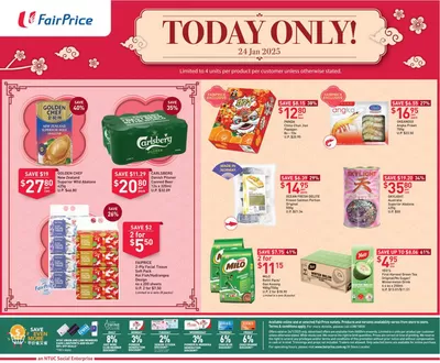 FairPrice catalogue in Singapore | FairPrice Chinese New Year 1-Day Specials {24 Jan 2025} | 24/01/2025 - 07/02/2025