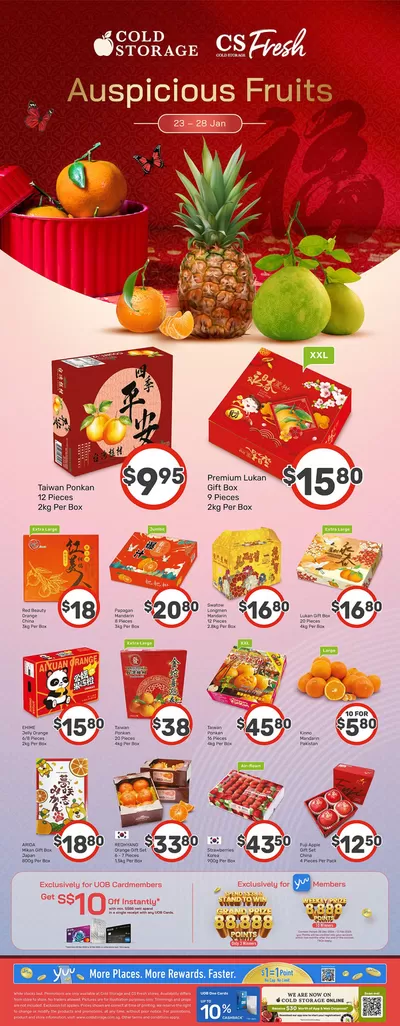 Cold Storage catalogue in Singapore | Mandarin & Prosperity Fruits Ad | 24/01/2025 - 07/02/2025