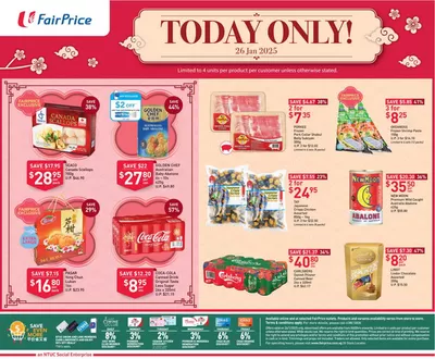 FairPrice catalogue in Singapore | FairPrice Chinese New Year 1-Day Specials {26 Jan 2025} | 26/01/2025 - 09/02/2025