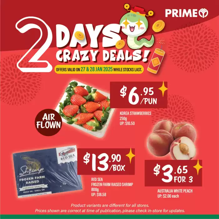 Prime Supermarket catalogue in Singapore | Prime Supermarket promotion | 27/01/2025 - 10/02/2025