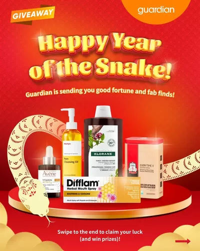 Guardian catalogue in Singapore | Happy year of the snake! | 27/01/2025 - 10/02/2025