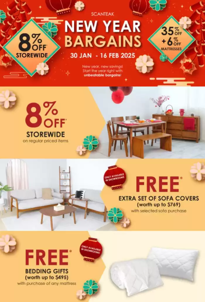 Scanteak catalogue in Singapore | New Year bargain | 27/01/2025 - 16/02/2025