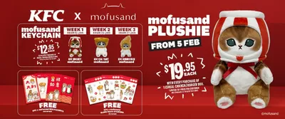 Restaurants offers | Mofusand keychain in KFC | 27/01/2025 - 28/02/2025