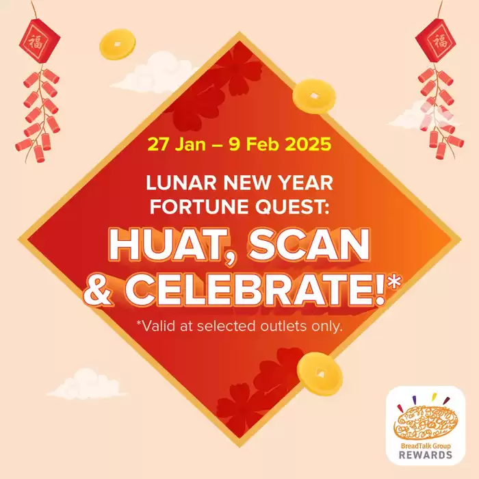 Toast Box catalogue in Singapore | Huat, scan and celebrate | 27/01/2025 - 09/02/2025