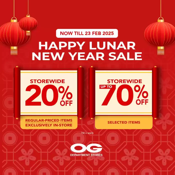 OG catalogue in Singapore | New year sale | 31/01/2025 - 23/02/2025