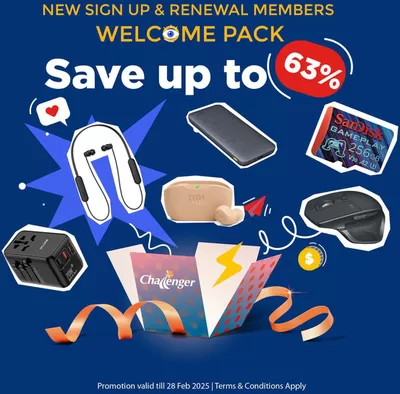 Challenger catalogue in Singapore | Save up to 63% | 04/02/2025 - 28/02/2025