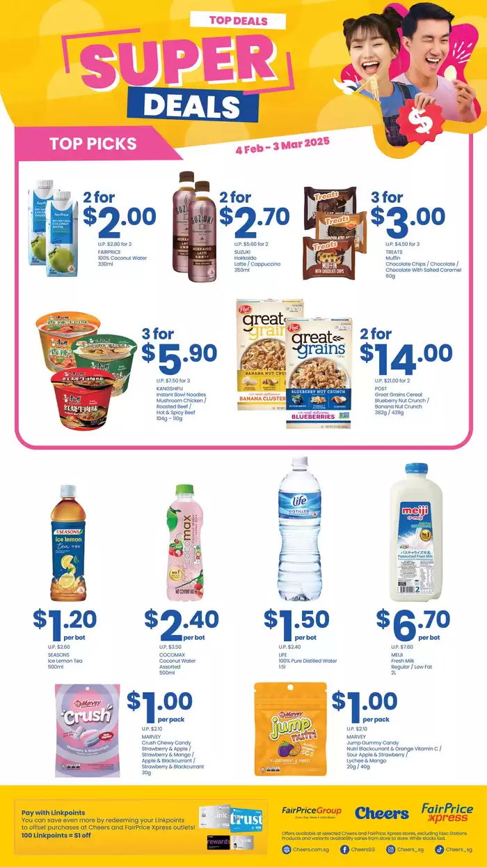 Cheers catalogue in Singapore | Top Deals | 06/02/2025 - 20/02/2025