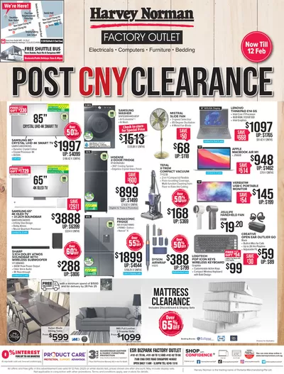 Home & Furniture offers | Discover attractive offers in Harvey Norman | 08/02/2025 - 22/02/2025