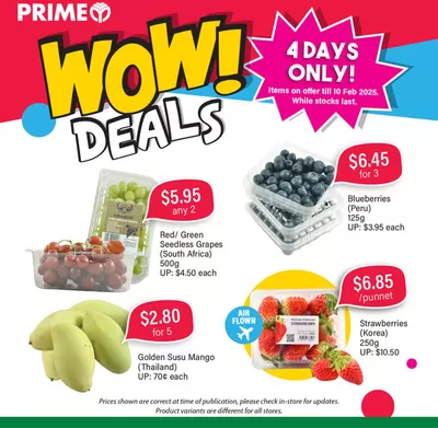 Prime Supermarket catalogue in Singapore | Our best deals for you | 11/02/2025 - 25/02/2025