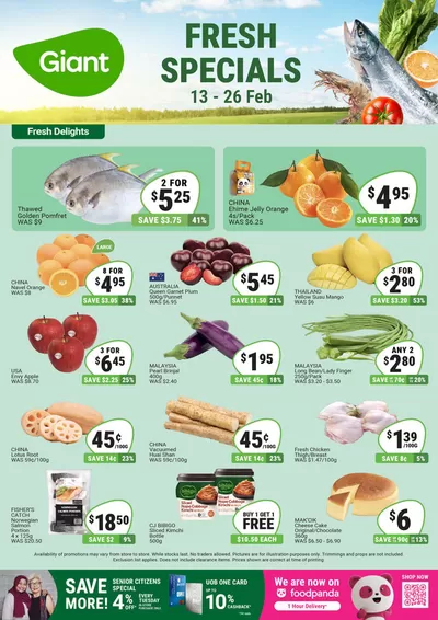 Giant catalogue in Singapore | Fresh Specials | 13/02/2025 - 26/02/2025