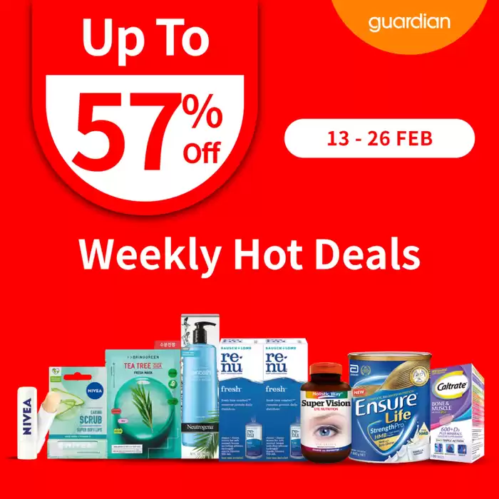 Guardian catalogue in Singapore | Weekly hot deals | 13/02/2025 - 26/02/2025