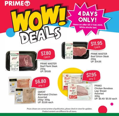 Prime Supermarket catalogue in Singapore | Great offer for bargain hunters | 14/02/2025 - 28/02/2025