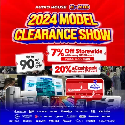 Audio House catalogue in Singapore | Clearance show | 21/02/2025 - 26/02/2025