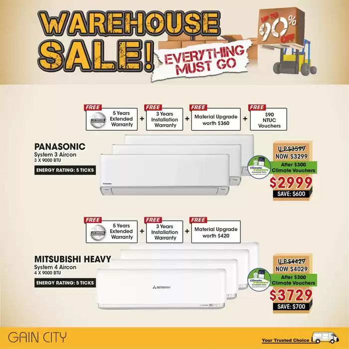 Gain City catalogue in Singapore | Warehouse sale | 18/02/2025 - 28/02/2025