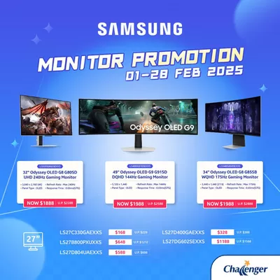 Challenger catalogue | Monitor promotion | 18/02/2025 - 28/02/2025