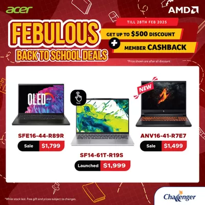 Challenger catalogue | Febulous deals | 18/02/2025 - 28/02/2025