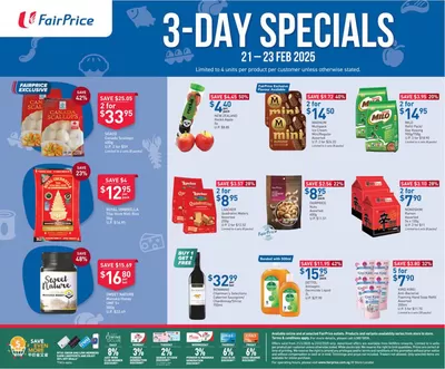 FairPrice catalogue in Singapore | FairPrice 3-Day Specials {21 - 23 Feb 2025} | 21/02/2025 - 23/02/2025