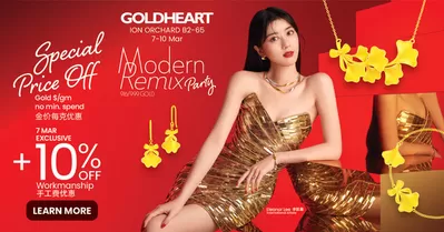 Jewellery & Watches offers | 10% off in Goldheart | 07/03/2025 - 10/03/2025