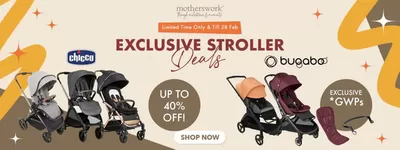 Kids, Toys & Babies offers | Exclusive stroller in Motherswork | 21/02/2025 - 28/02/2025