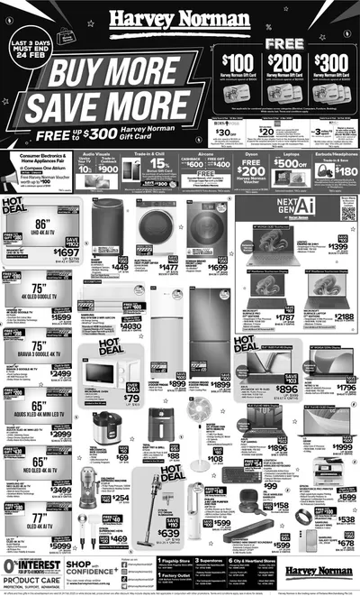 Harvey Norman catalogue in Singapore | Straits Times 22 February Buy More Save More | 22/02/2025 - 08/03/2025