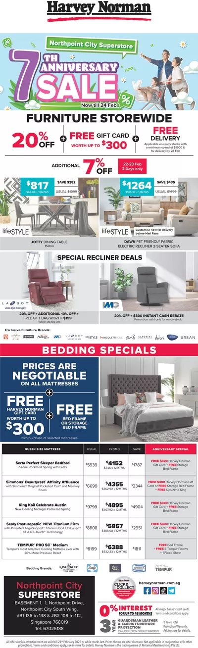 Harvey Norman catalogue in Singapore | Harvey Norman promotion | 22/02/2025 - 08/03/2025