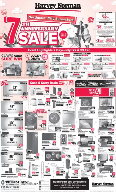 Harvey Norman catalogue in Singapore | Great offer for all customers | 22/02/2025 - 08/03/2025