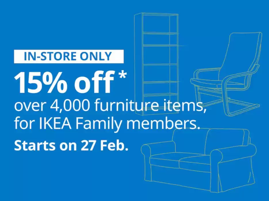 IKEA catalogue in Singapore | 15% off | 27/02/2025 - 31/03/2025