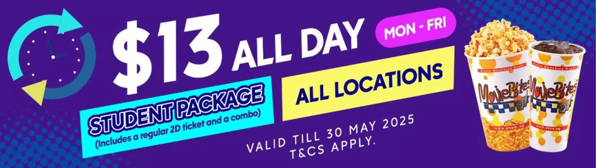 Shaw Theatres catalogue | $13 all day | 25/02/2025 - 31/05/2025