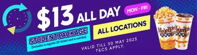 Travel & Leisure offers | $13 all day in Shaw Theatres | 25/02/2025 - 31/05/2025