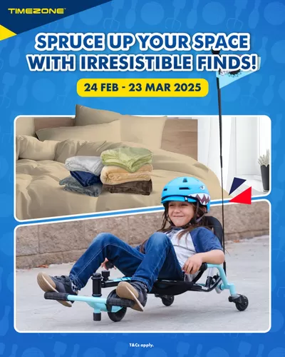 Travel & Leisure offers in Singapore | Spruce up your space in Timezone | 25/02/2025 - 23/03/2025