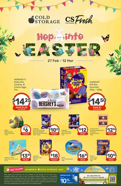 Cold Storage catalogue in Singapore | Easter Ad | 27/02/2025 - 12/03/2025