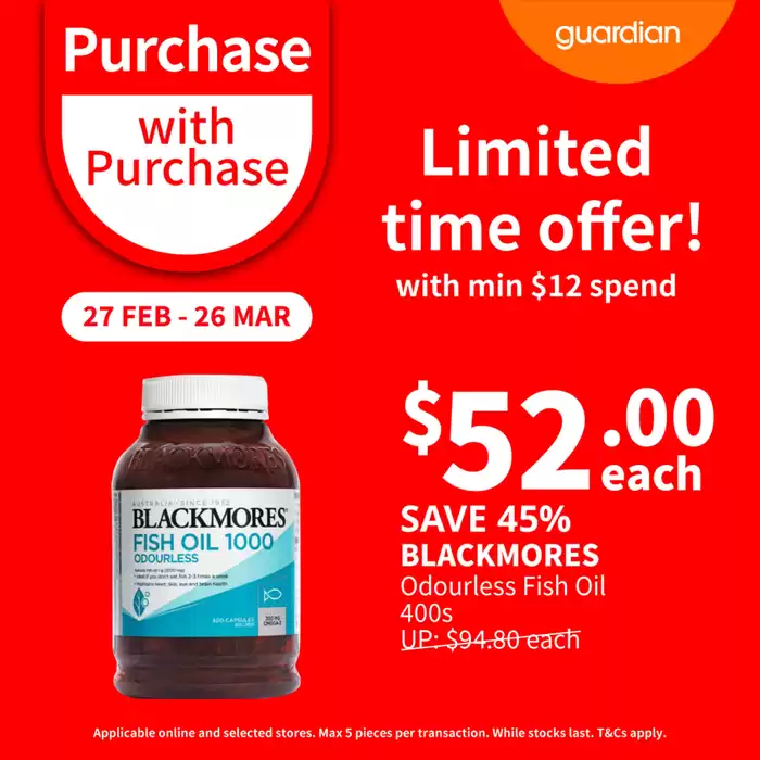 Guardian catalogue in Singapore | Limited time offer! | 27/02/2025 - 26/03/2025