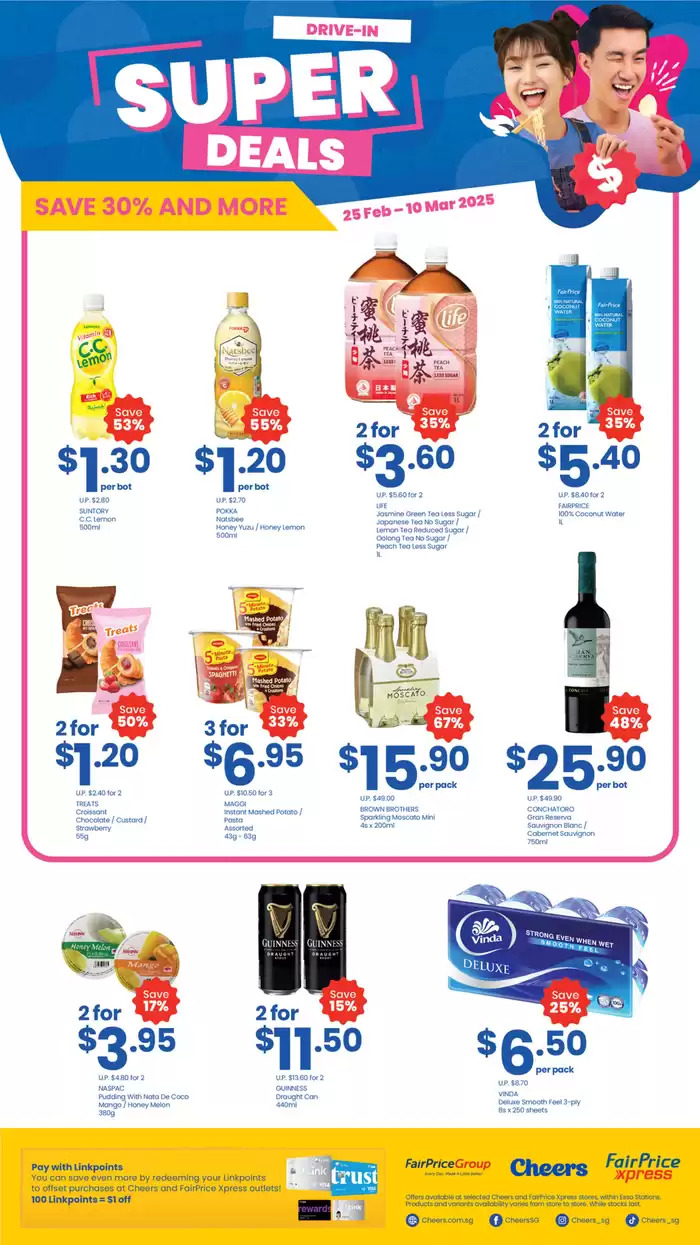 Cheers catalogue in Singapore | Drive-In Deals | 25/02/2025 - 10/03/2025