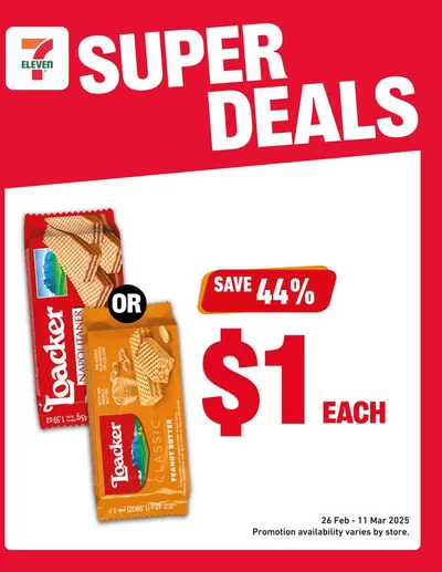 7 Eleven catalogue | Current special promotions | 26/02/2025 - 11/03/2025