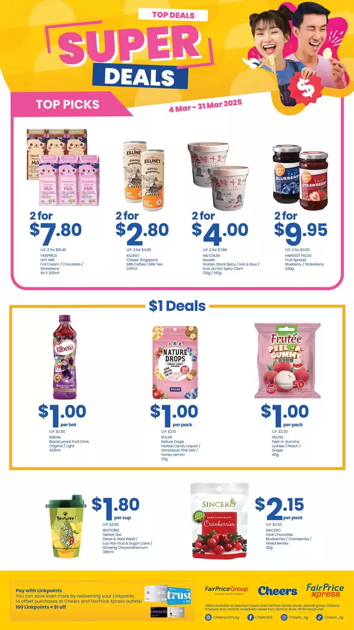 Cheers catalogue in Singapore | Top Deals | 04/03/2025 - 31/03/2025