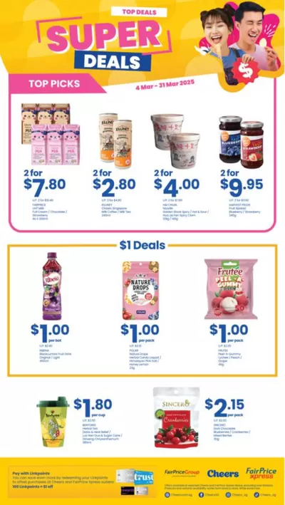 Supermarkets offers | Top Deals in Cheers | 04/03/2025 - 31/03/2025