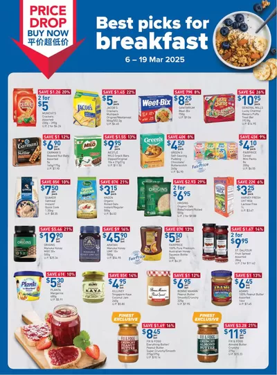 FairPrice catalogue in Singapore | Best Picks For Breakfast | 06/03/2025 - 19/03/2025